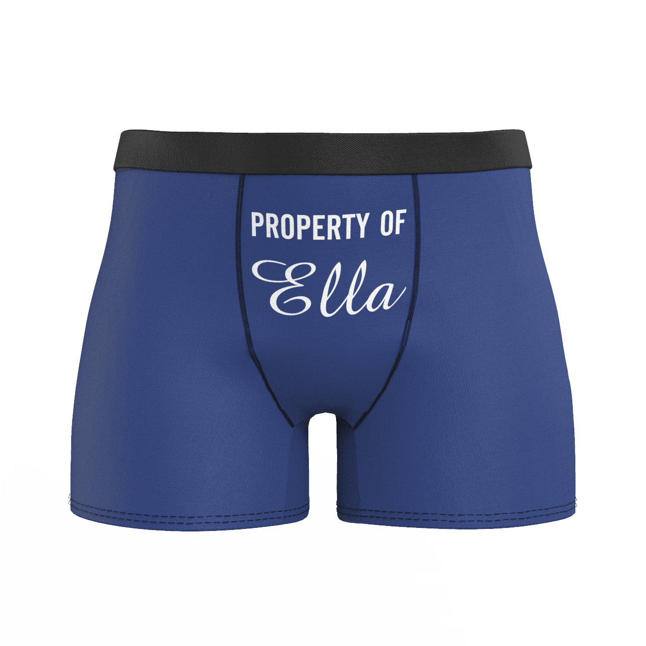 Men's Personalized Name Colorful Property of Boxer Shorts - MyFaceBoxerAU
