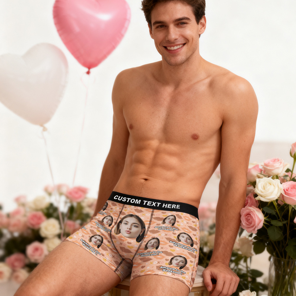Valentine's Gifts Custom Face Men's Underwear Personalized Boxer Briefs Gifts for Him Multi Designs - MyfaceboxerAU