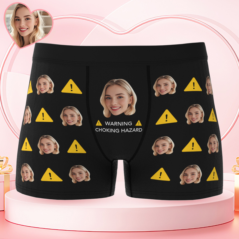 Custom Face Boxer Briefs Personalized Funny Face Underwear Multi Girlfriend Face Print Photo Lingerie Shorts Men Boyfriend - MyfaceboxerAU