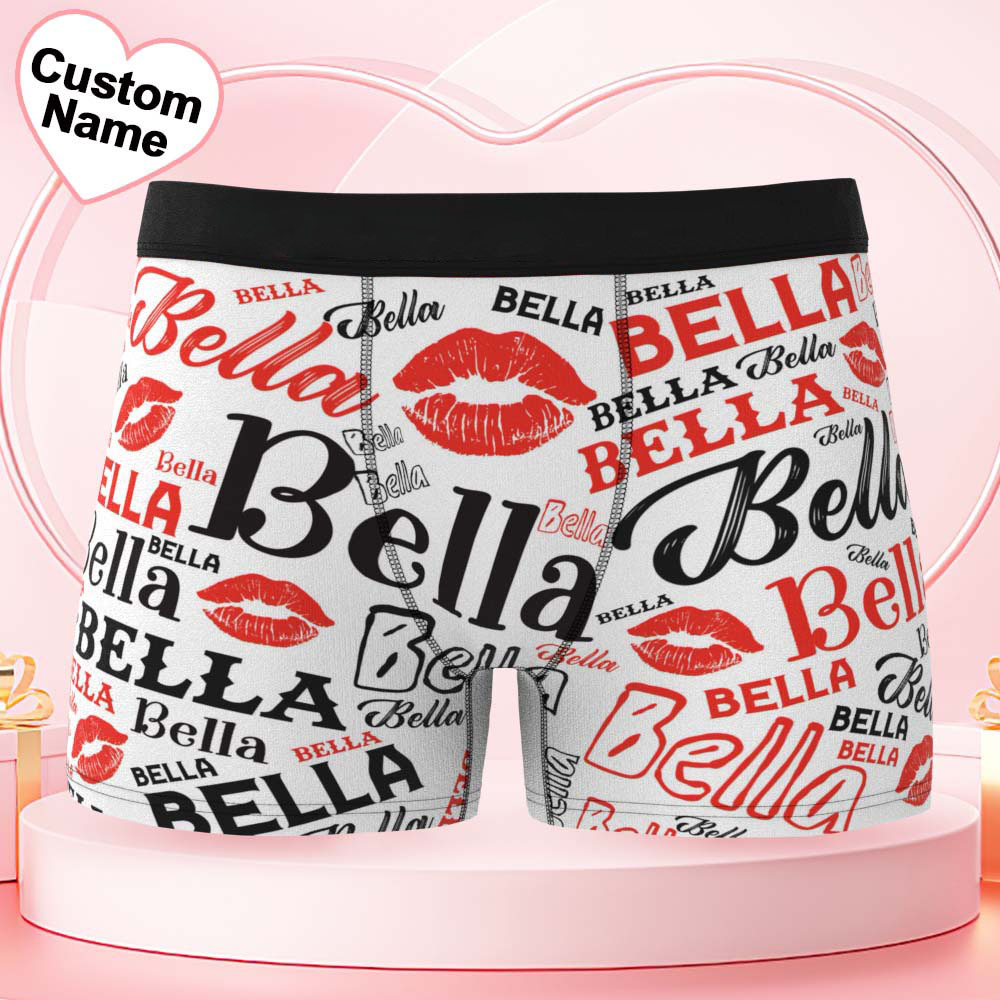 Custom Men's Underwear Personalized Name Men's Boxer Briefs - MyfaceboxerAU