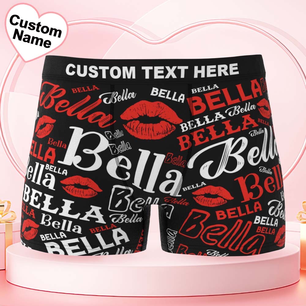 Custom Men's Underwear Personalized Name Men's Boxer Briefs - MyfaceboxerAU