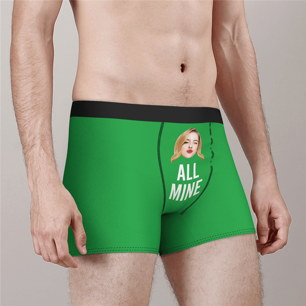 Men's Custom Face Boxer Shorts - All Mine - MyFaceBoxerAU