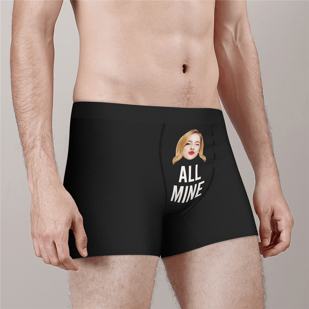 Men's Custom Face Boxer Shorts - All Mine - MyFaceBoxerAU