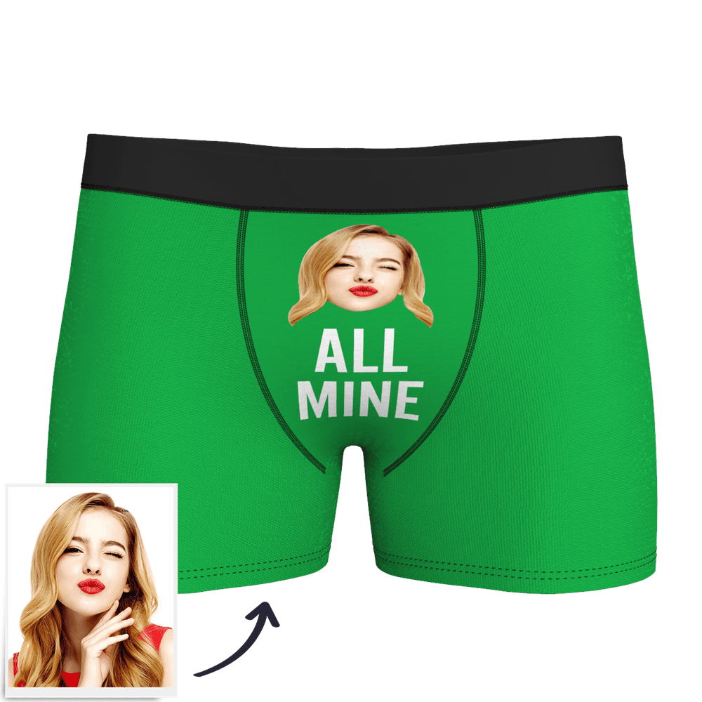 Men's Custom Face Boxer Shorts - All Mine - MyFaceBoxerAU