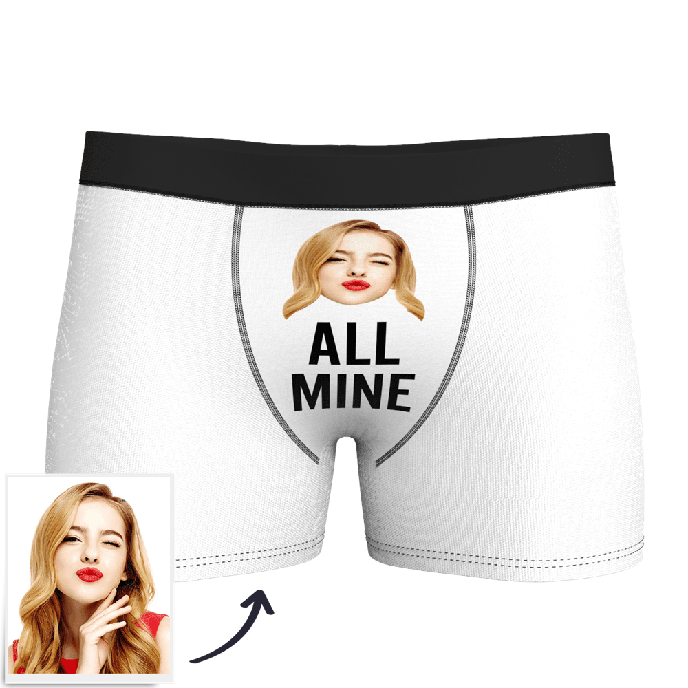 Men's Custom Face Boxer Shorts - All Mine - MyFaceBoxerAU