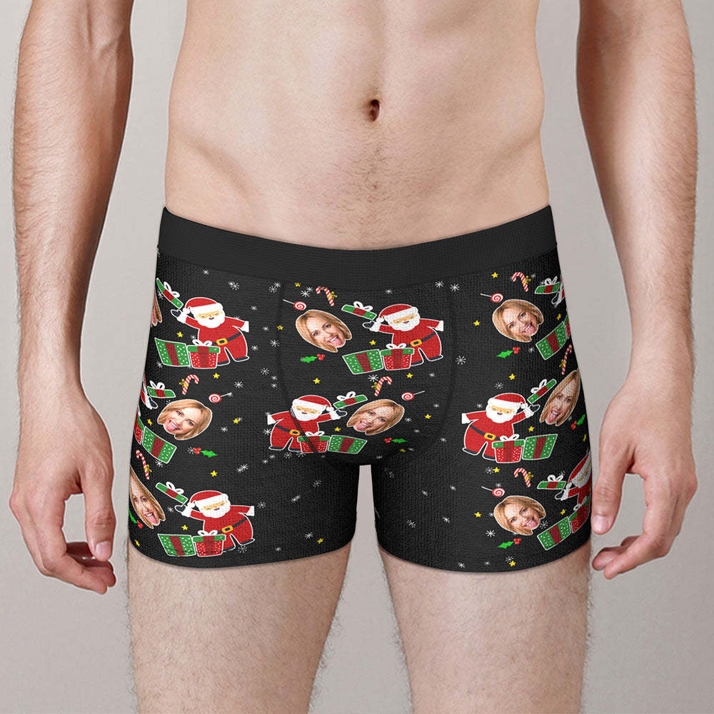Custom Face Boxers Funny Briefs Men's Shorts With Girlfriend Photo Christmas Surprise Gift - MyFaceBoxerAU
