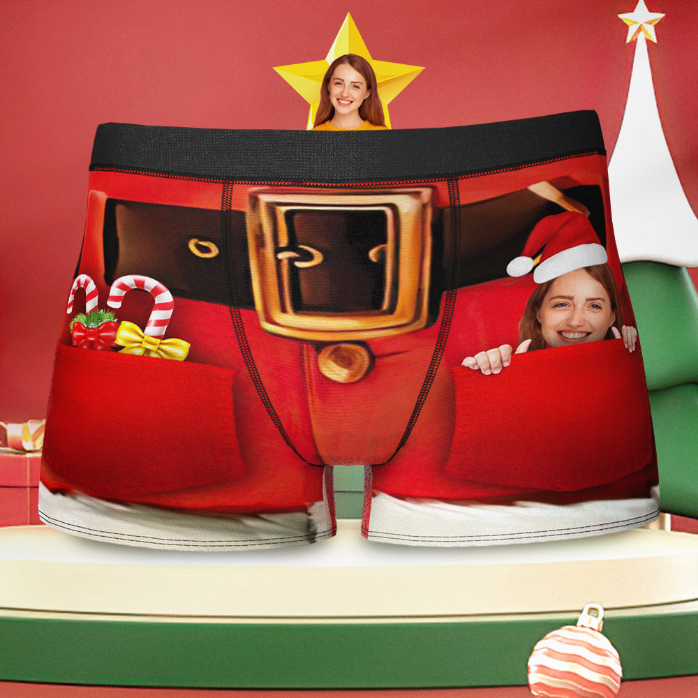 Custom Girlfriend Face Boxer Briefs Funny Christmas Boxers Shorts for Men - MyFaceBoxerAU