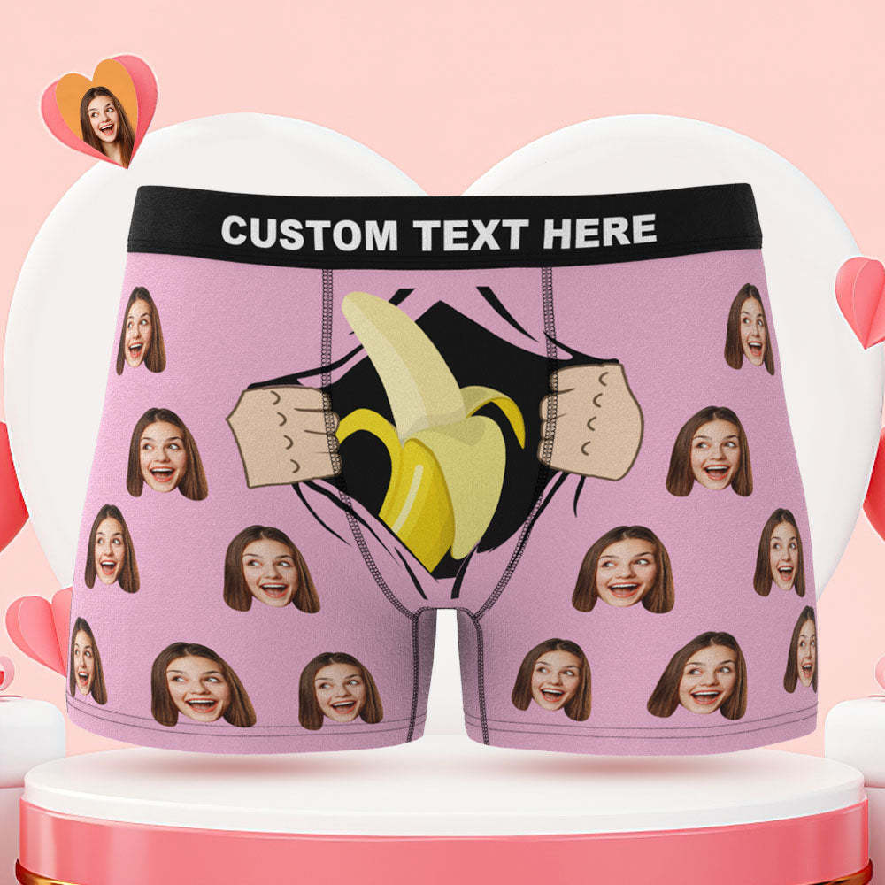 Custom Face Boxer Briefs Have a Taste Personalised Naughty Valentine's Day Gift for Him - MyFaceBoxerAU