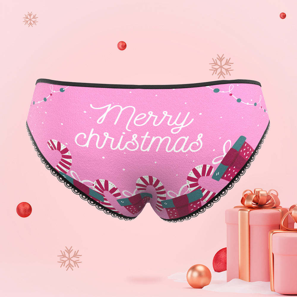 Custom Face Santa is Here Women's Panties Personalised Christmas Gift - MyFaceBoxerAU
