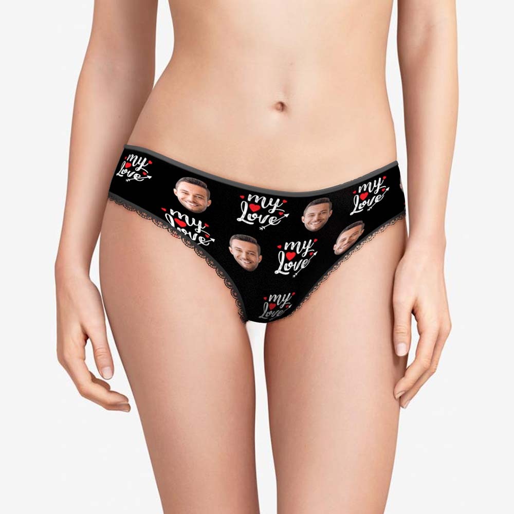 Custom Face Women's Panties To My Love Gift for Her - MyFaceBoxerAU