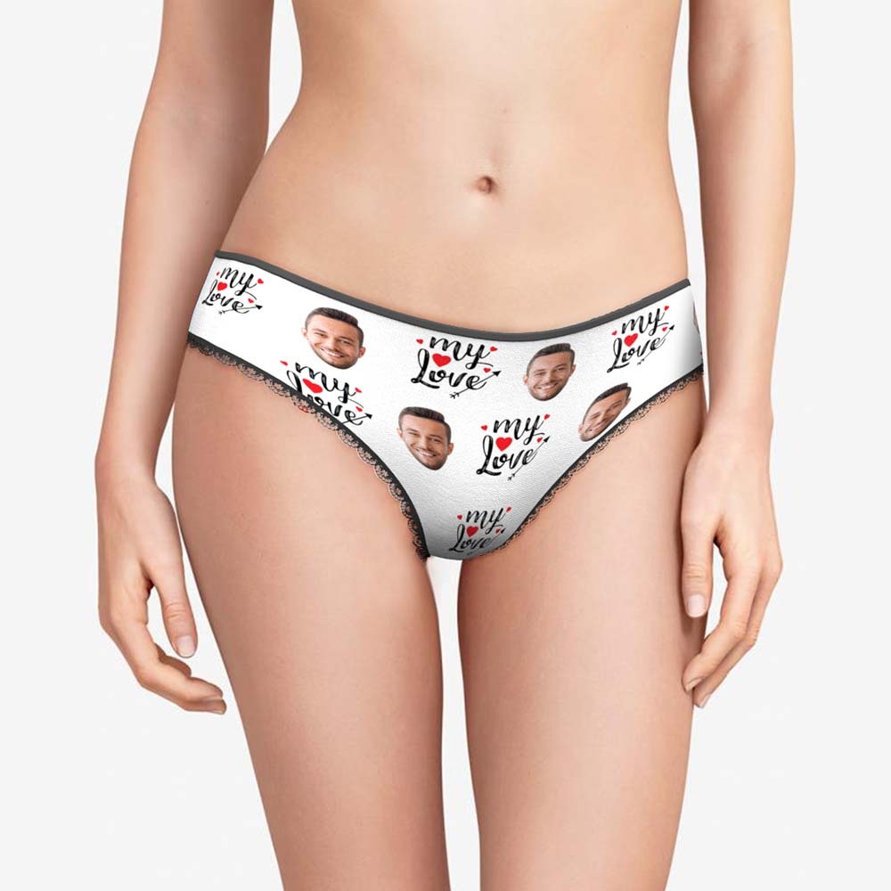 Custom Face Women's Panties To My Love Gift for Her - MyFaceBoxerAU