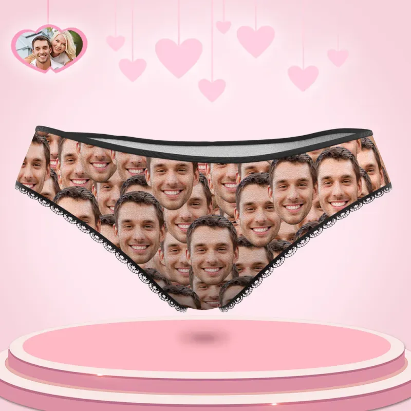 Custom Face Mash Womens Panties Gift for Her