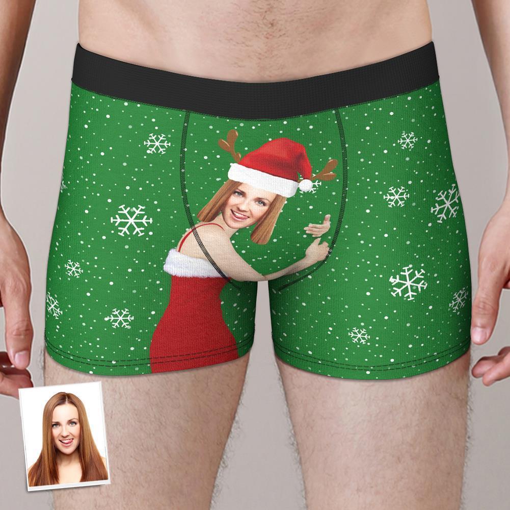 Custom Girlfriend Face Boxers Shorts Personalised Photo Underwear Christmas Gift for Men - MyFaceBoxerAU