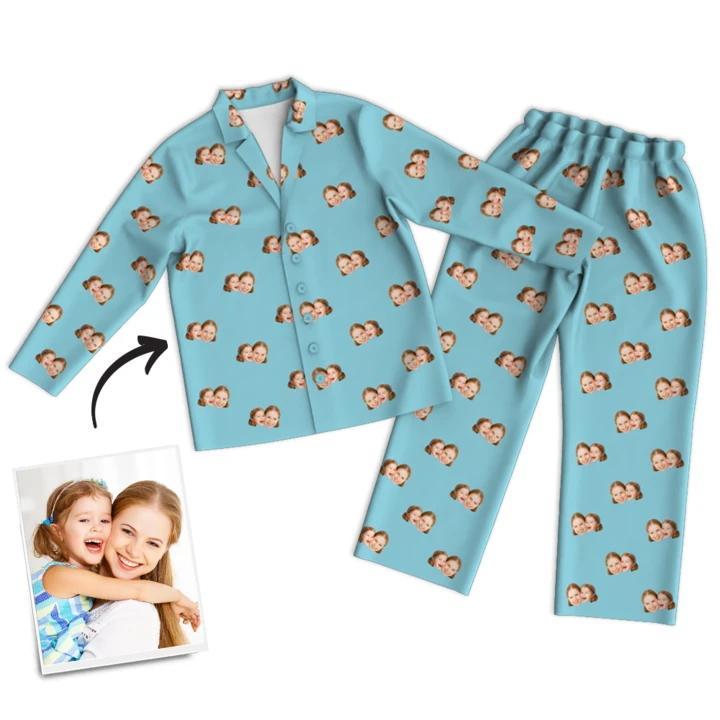 Custom Face Multi Color Pyjamas - Mother's Day Gift