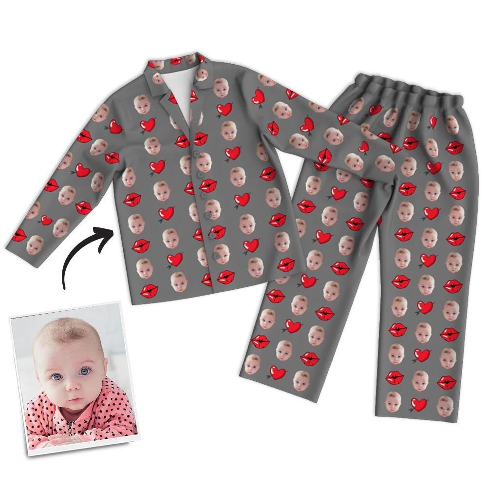Custom Face Kiss Pyjamas Gift for Mum - Mother's Day Gift
