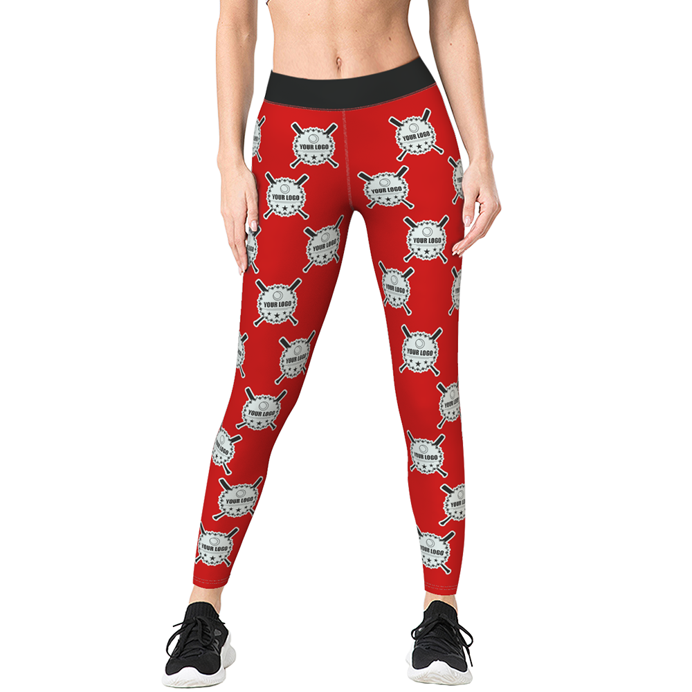 Custom Solid Color Leggings With Your LOGO Personalized Gift - MyFaceBoxerAU