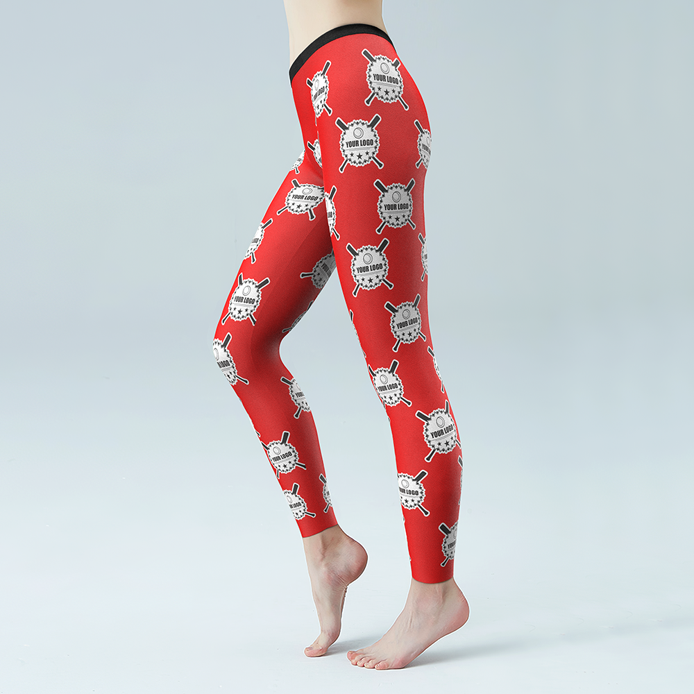 Custom Solid Color Leggings With Your LOGO Personalized Gift - MyFaceBoxerAU