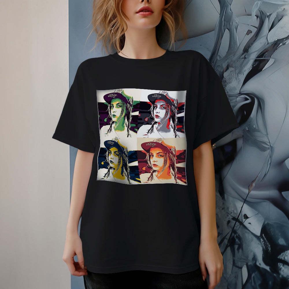 Custom Photo 1990 Vintage T-shirt Personalized Tee - MyFaceBoxerAU
