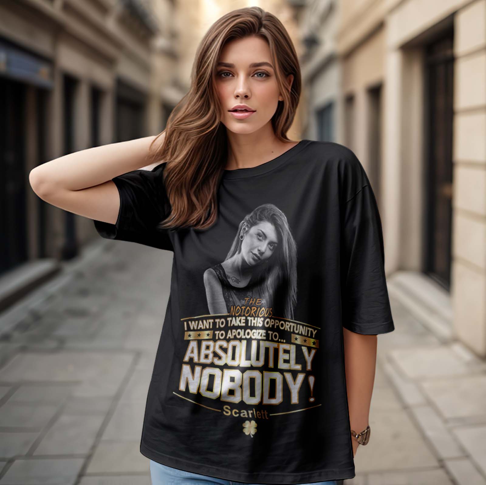 Custom Photo Vintage T-shirt Personalized Fashion Portrait Rap Tee with Name - MyFaceBoxerAU
