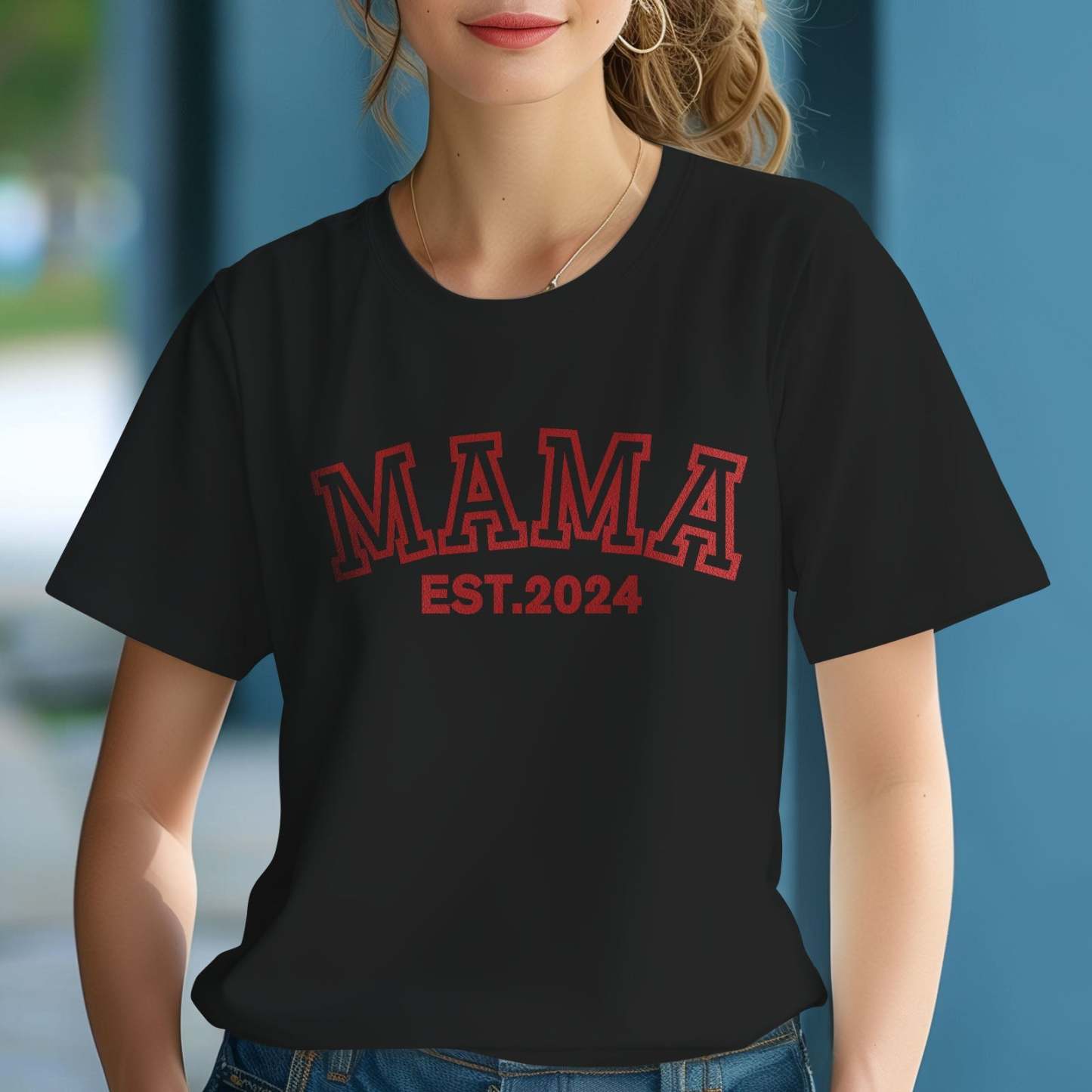Custom Shirt Personalized Mama T-shirt Temperature-sensitive T-shirt Mother's Day Gift - MyFaceBoxer