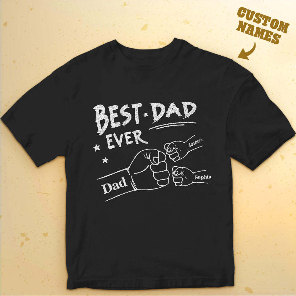 Custom Name T-Shirt Light-changing T-shirt Father's Day Gift - MyFaceBoxerAU