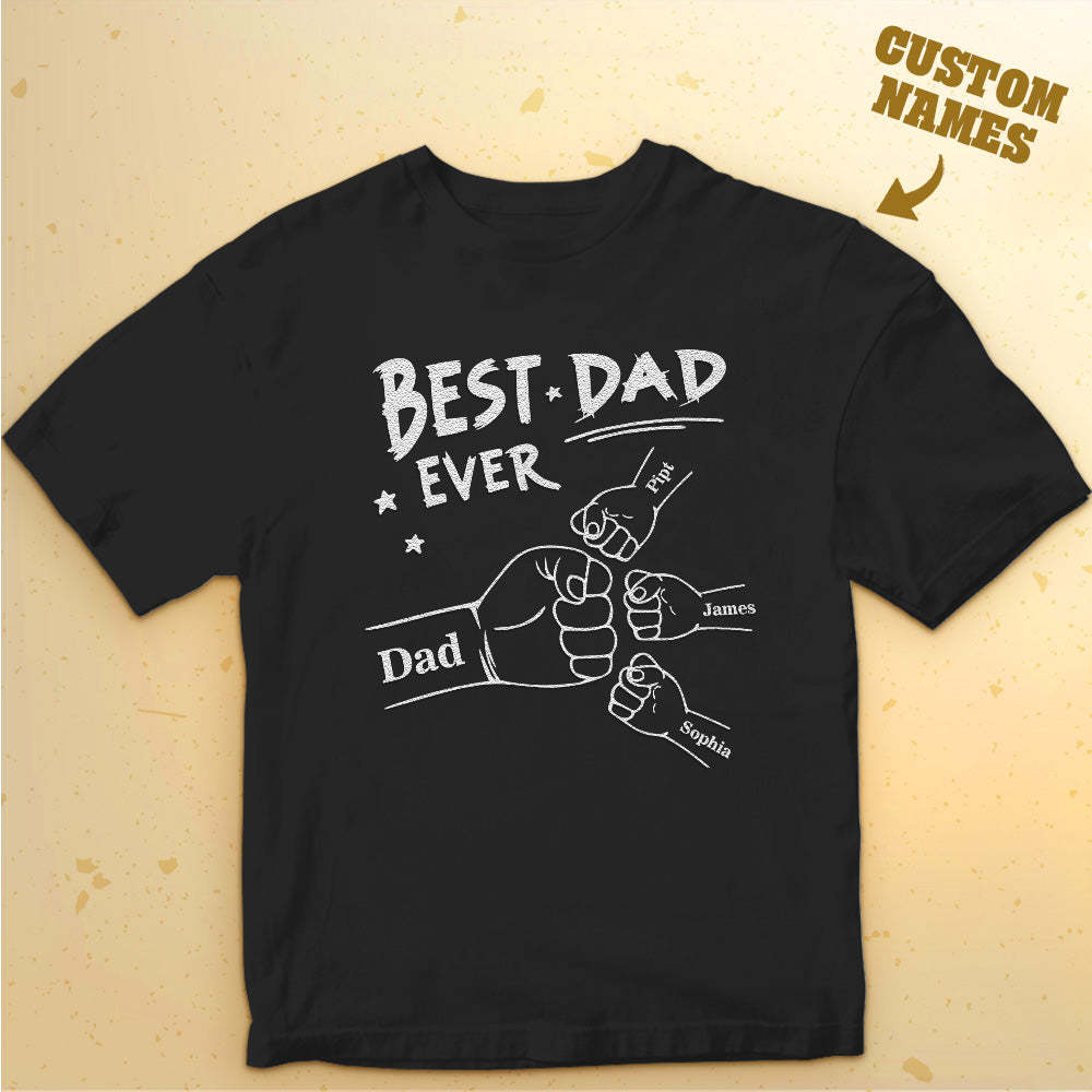 Custom Name T-Shirt Light-changing T-shirt Father's Day Gift - MyFaceBoxerAU