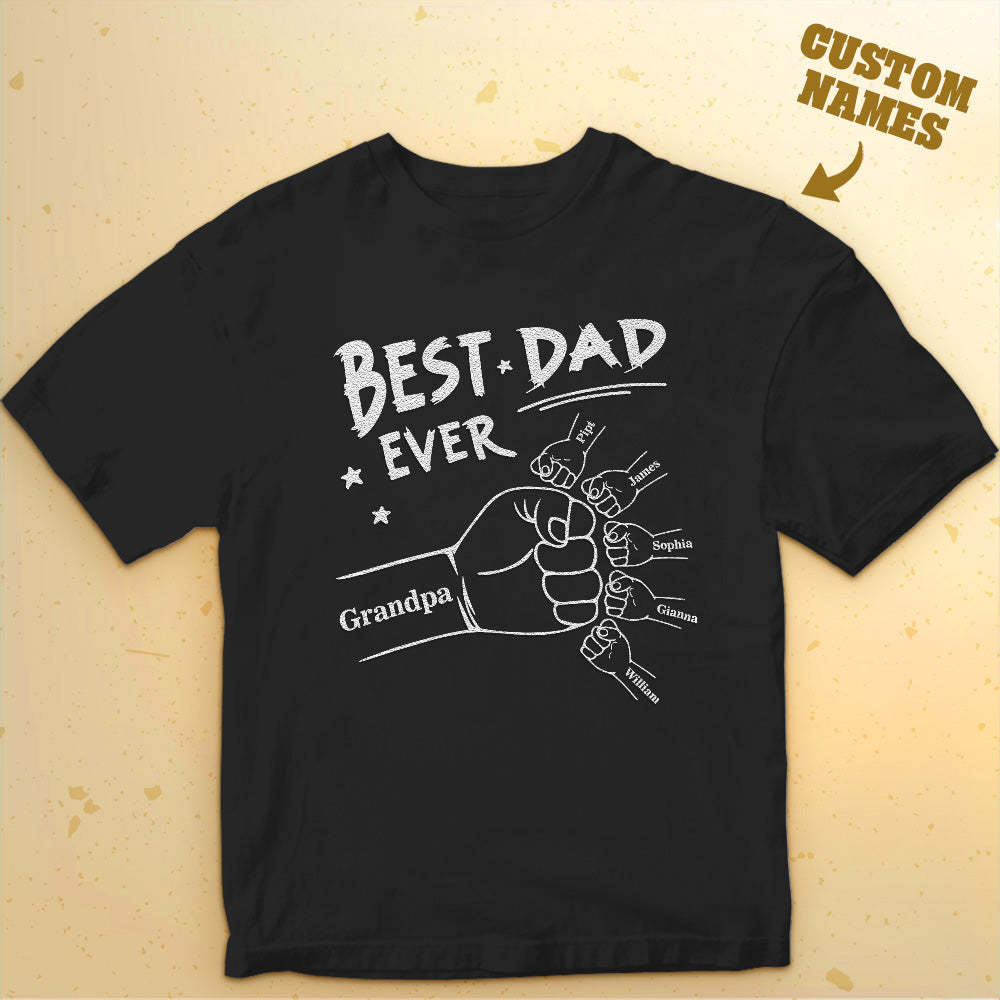Custom Name T-Shirt Light-changing T-shirt Father's Day Gift - MyFaceBoxerAU
