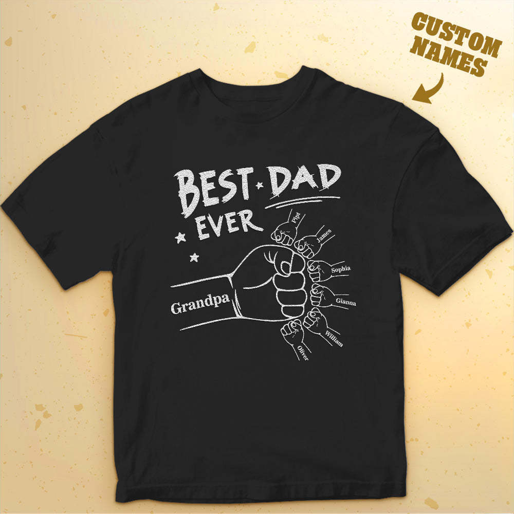 Custom Name T-Shirt Light-changing T-shirt Father's Day Gift - MyFaceBoxerAU
