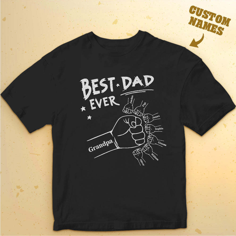 Custom Name T-Shirt Light-changing T-shirt Father's Day Gift - MyFaceBoxerAU