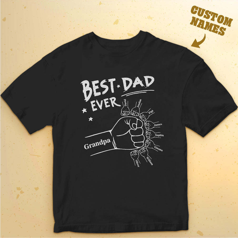 Custom Name T-Shirt Light-changing T-shirt Father's Day Gift - MyFaceBoxerAU