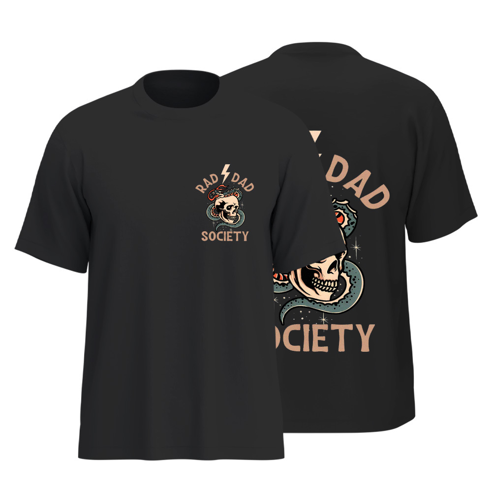 Rad Dad Society T-Shirt, Cool Dad Club, Dad Life Tee, First Fathers Day Present, Dad of Girls, Papa Of Boys, Gift For Husband, Daddy T-shirt