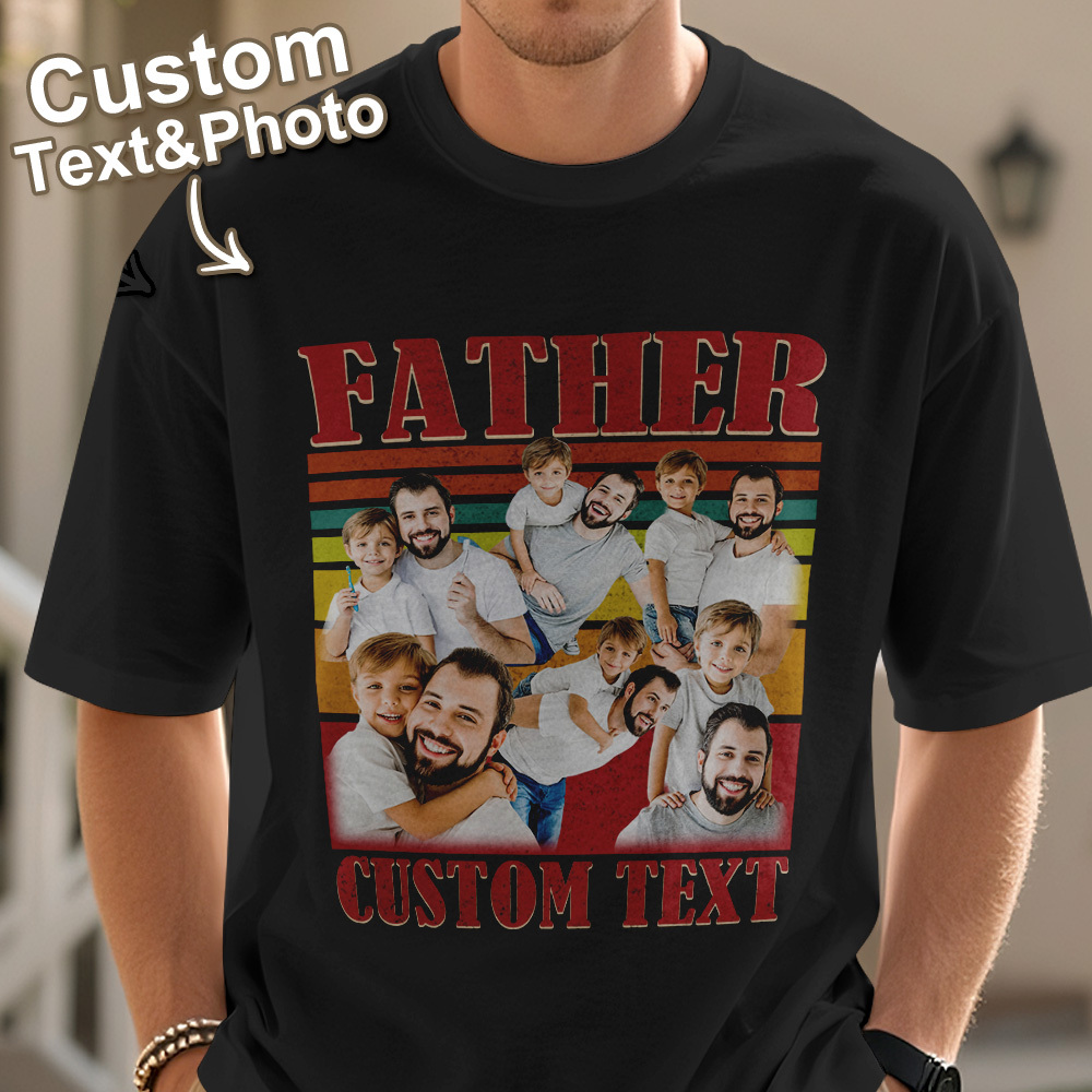 Personalised Dad Shirt Comfort Colors Retro Gift for Father