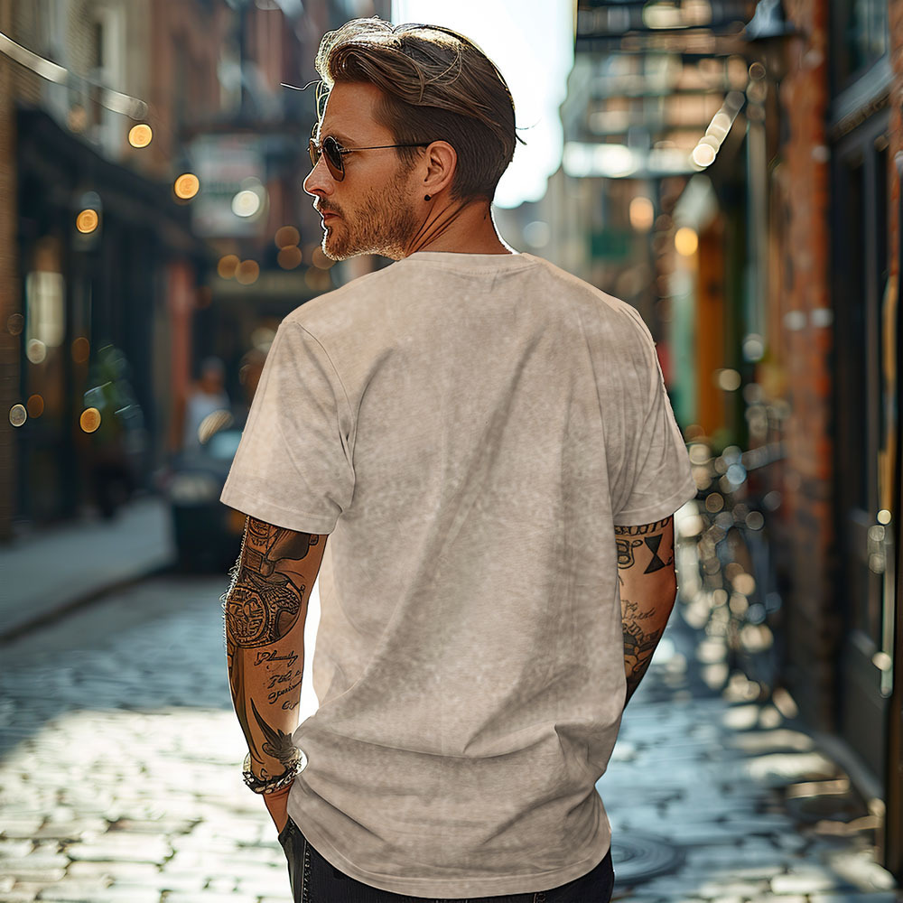 Custom Embroidered Dad T-Shirt with EST. Date | Father's Day Gift | Pregnancy Announcement | Personalised Dad, Grandpa T-Shirt