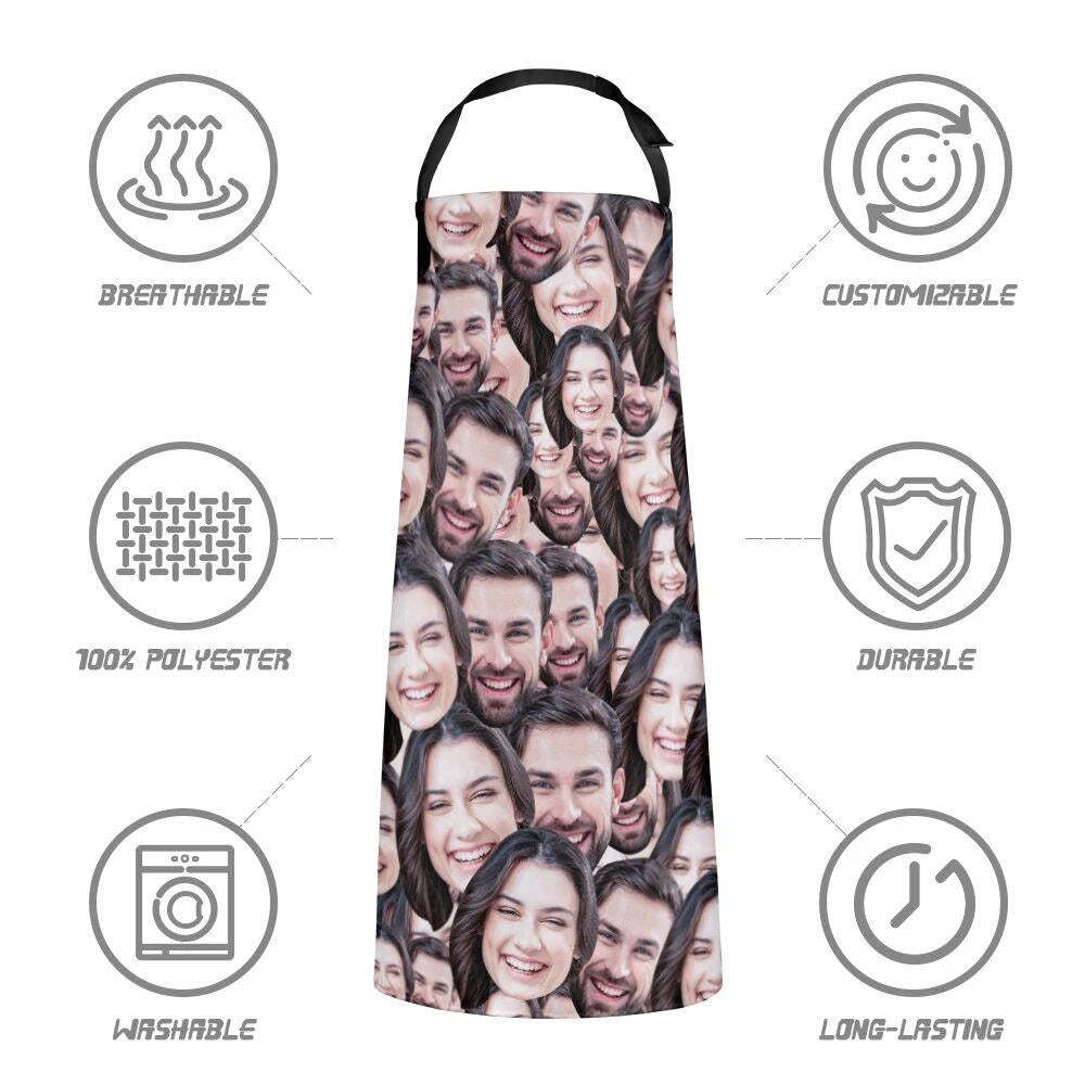 Custom All Over Printed Apron Mash Face - Best Mother's Day Gift - MyFaceBoxer
