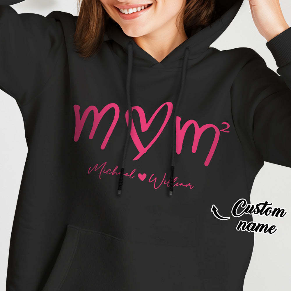 Custom Mama Hoodie with Kids Name Personalized Name Hoodie Mother's Day Gift - MyFaceBoxer