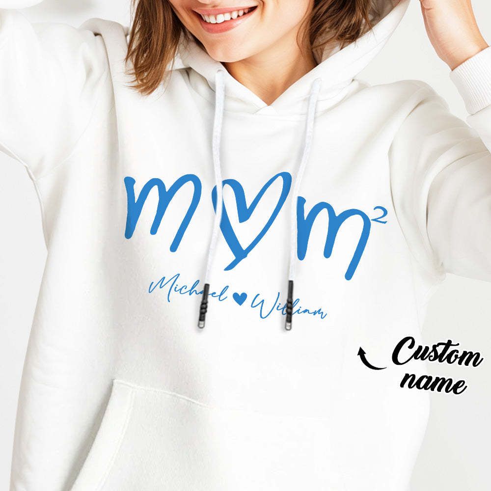 Custom Mama Hoodie with Kids Name Personalized Name Hoodie Mother's Day Gift - MyFaceBoxer