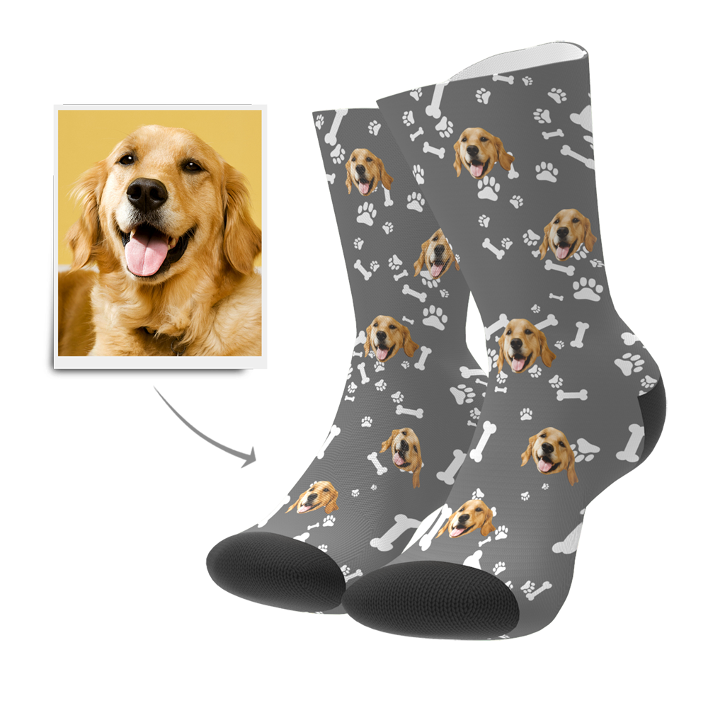 Custom Pet Face Socks - MyFaceBoxerAU