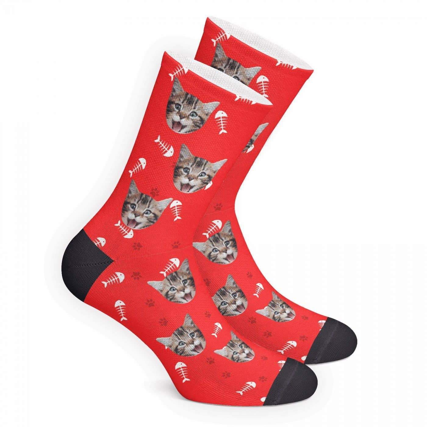 Custom Cat Socks - MyFaceBoxerAU
