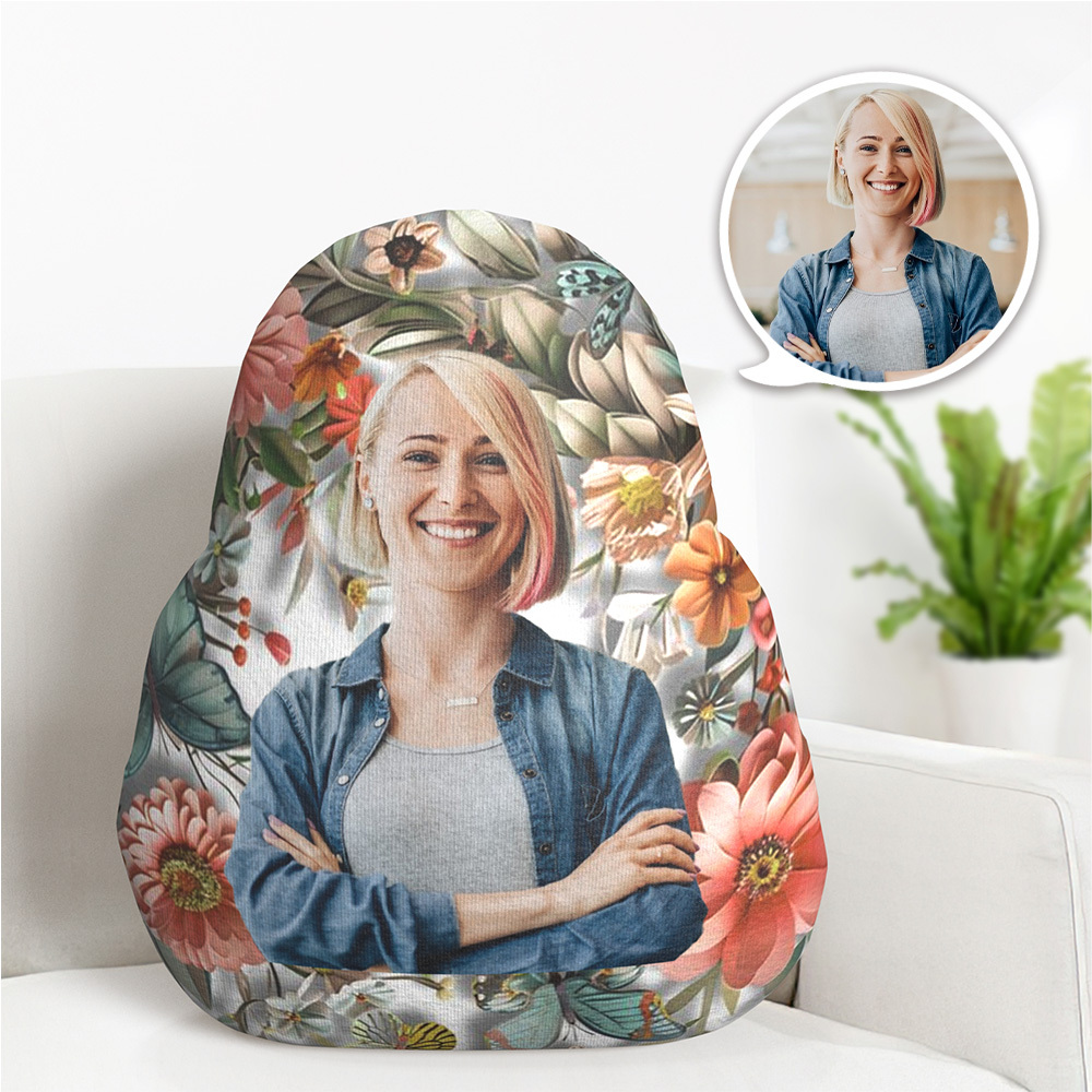 Personalized Photo Shaped Pillow Multiple Designs Memorial Photo Gifts Mother's Day Gifts - MyFaceBoxer
