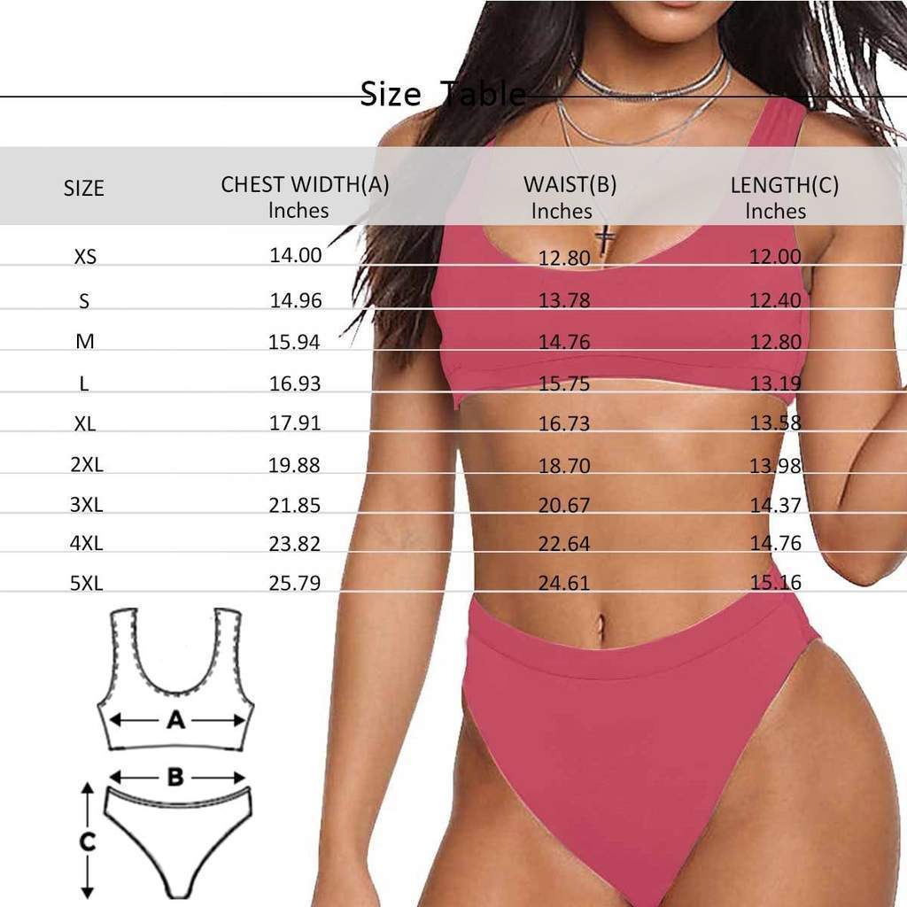 Face Swimsuit Custom Bikini with Husband Face - American Flag - MyFaceBoxer