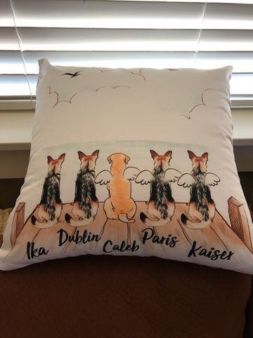 Personalized Dog Zippered Pillow Case 16"X16"(Print On Both Sides) - MyFaceBoxerAU