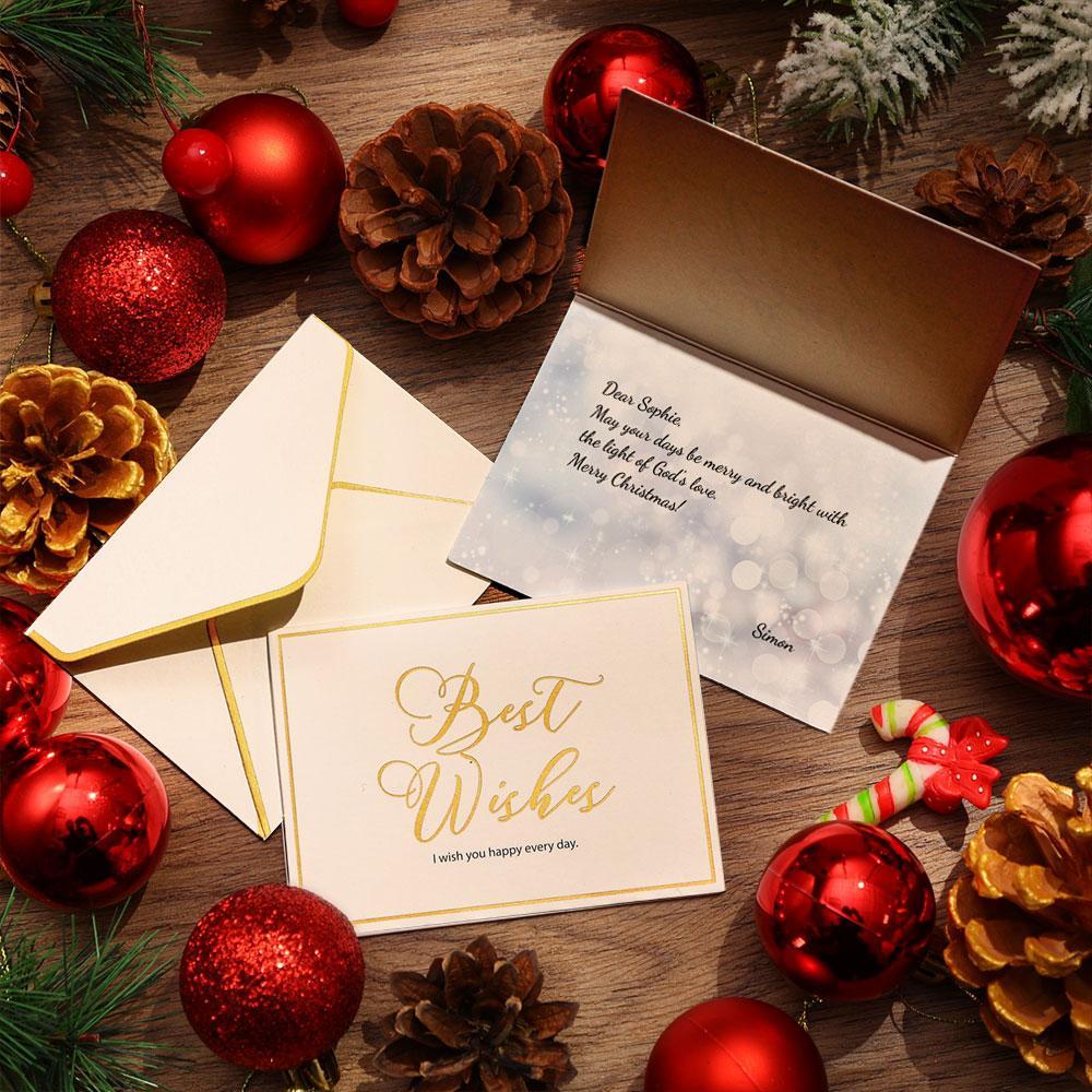 Custom Text Wishes Greeting Card | Personalized Message Card - MyFaceBoxerAU