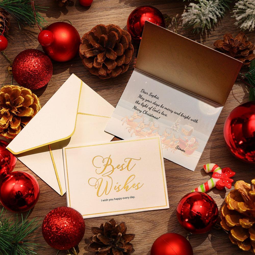 Custom Text Wishes Greeting Card | Personalized Message Card - MyFaceBoxerAU