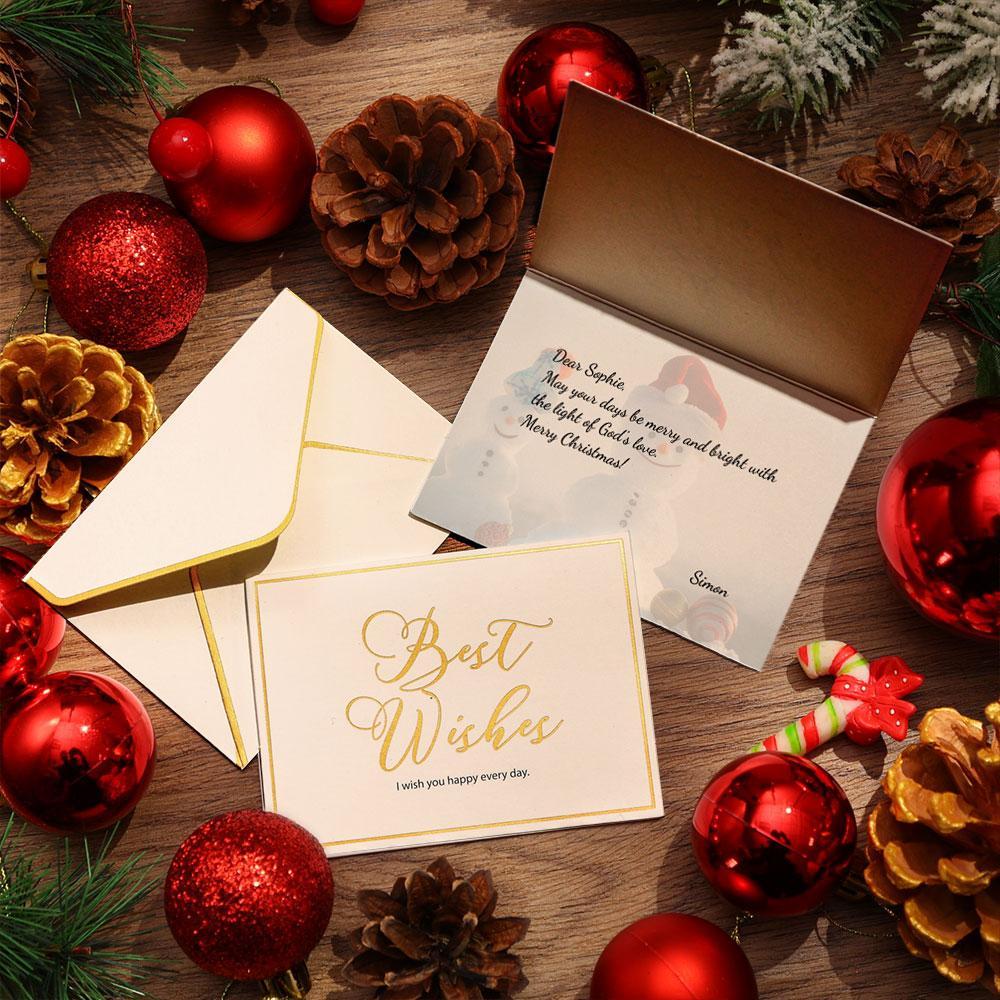 Custom Text Wishes Greeting Card | Personalized Message Card - MyFaceBoxerAU