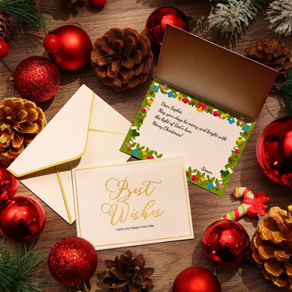 Custom Text Wishes Greeting Card | Personalized Message Card - MyFaceBoxerAU