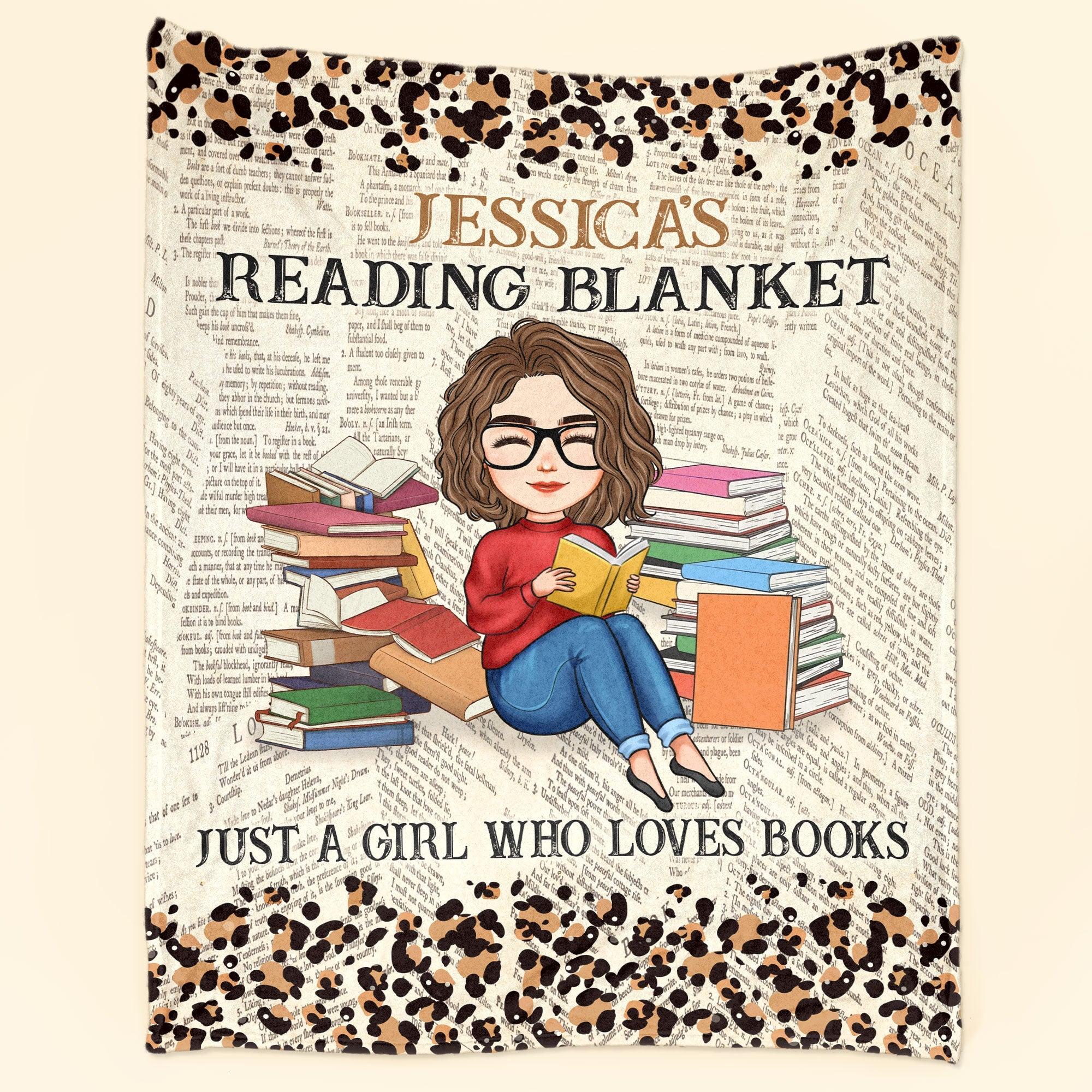 Reading Blanket - Personalized Fleece Blanket