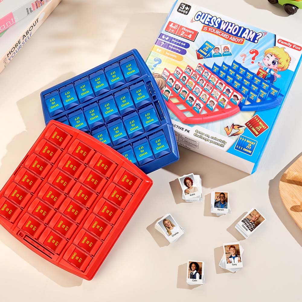 Custom Guess Who Game: Personalised Family Fun Game Gift for Her