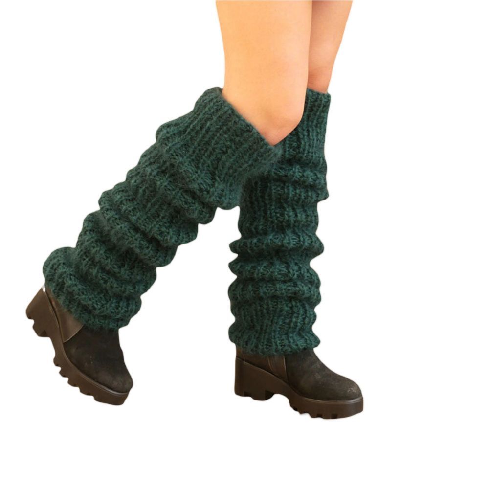 Knitted Over The Knee Socks Women Winter Leg Warmers Long Tube Pile Socks - MyFaceBoxerAU