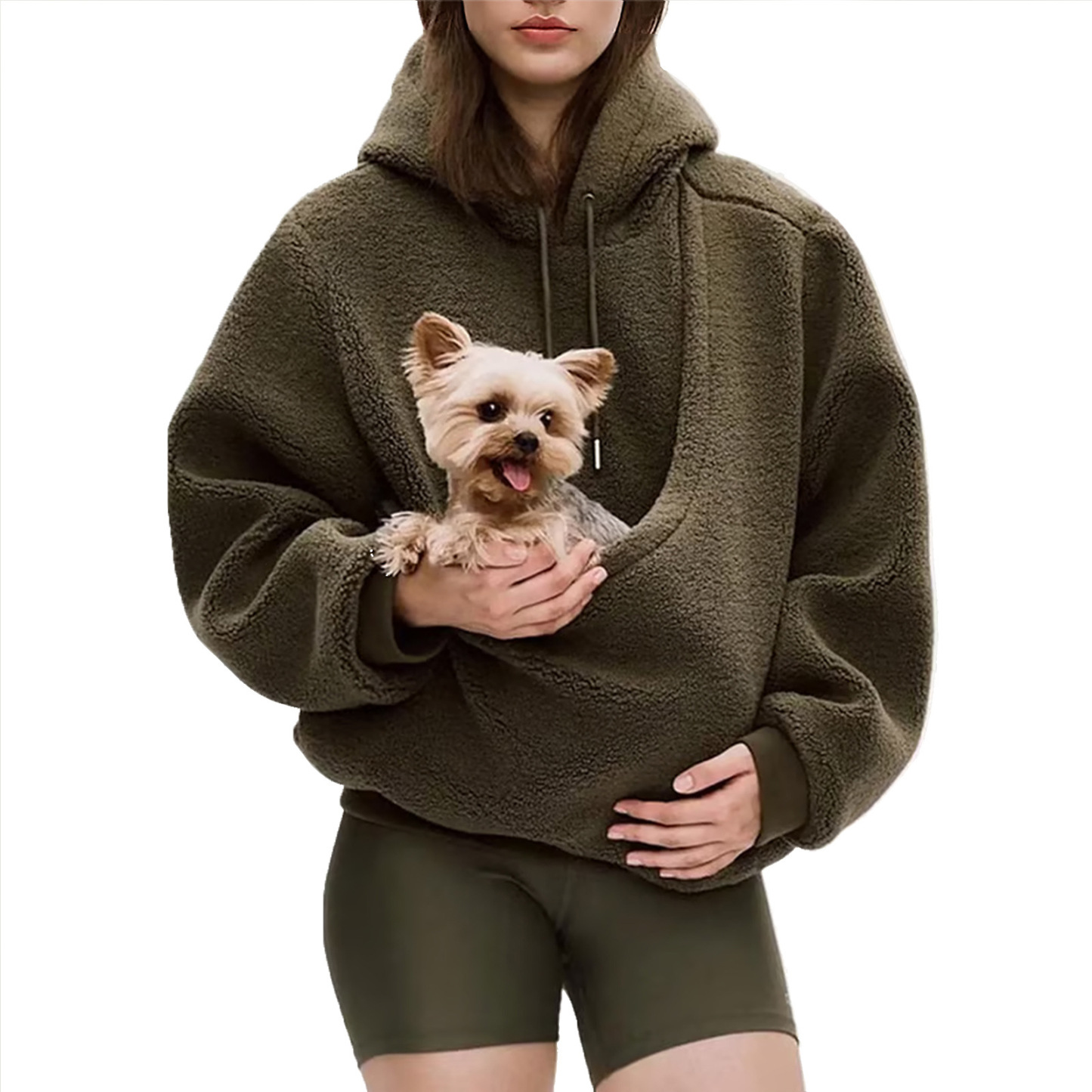 Dog Cat Hoodie Carrier with Pocket – Soft Pet Sweatshirt for Chihuahua, Cozy Alternative to Sling or Bed - MyfaceboxerAU