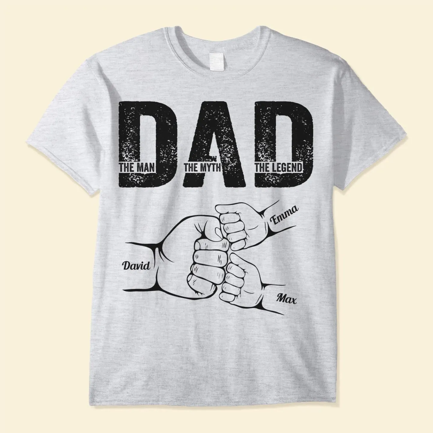 Dad The Man The Myth The Legend - Personalized Shirt Father's Day